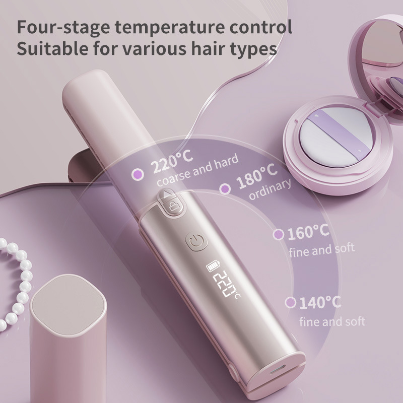 Hair Straightener - Портативная беспроводная расческа-выпрямитель с защитой от
