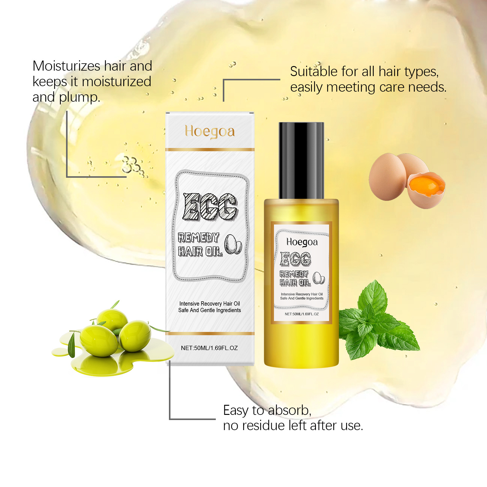 Масло для волос Egg Remedy, во – обзор и цена Hair Straightener