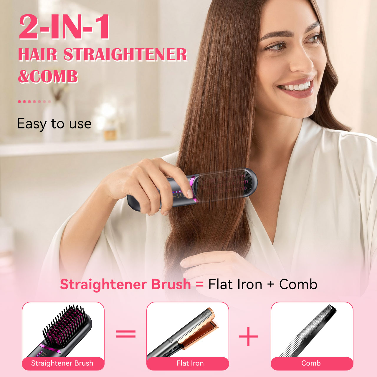 Беспроводная портативная расче – обзор и цена Hair Straightener